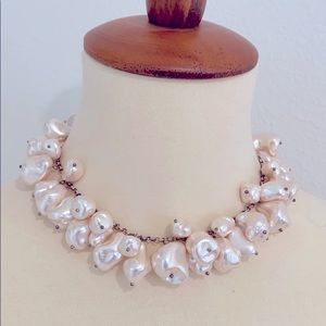 Silver and freshwater pearl necklace!